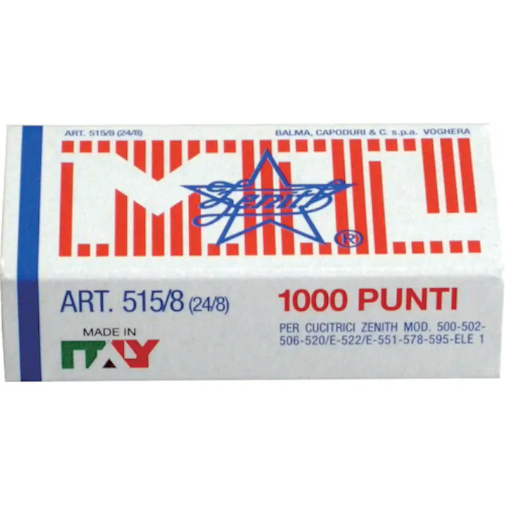 【CAINZ-DASH】BALMA CAPODURI社 ホッチキス針 515/8 タイプ24/8 35枚綴じ用 0305151801【別送品】