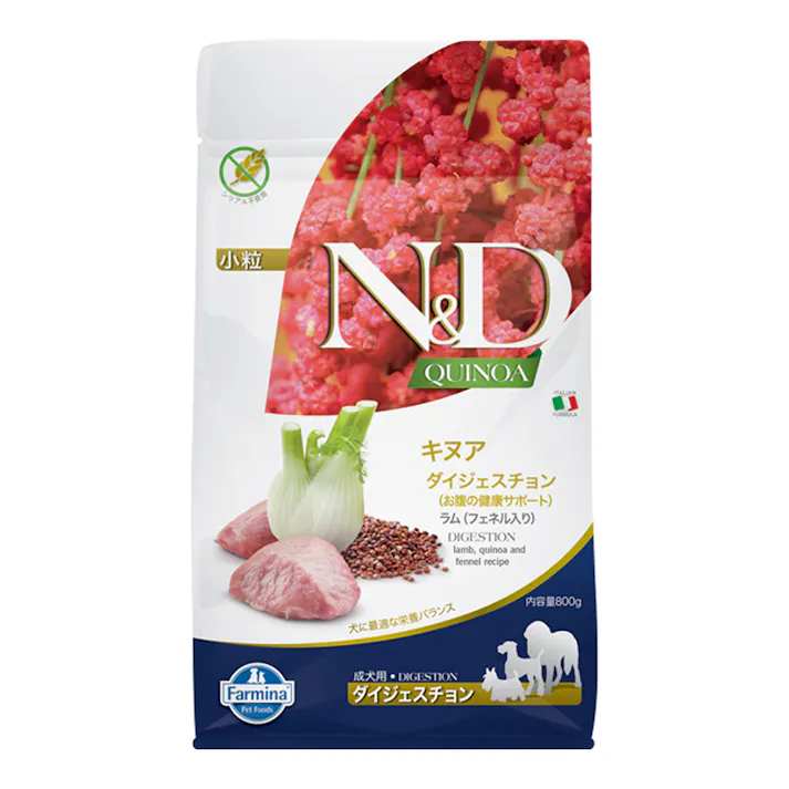 N&D キヌア ダイジェスチョン(お腹の健康サポート) 成犬用 800g
