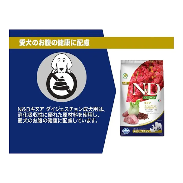 N&D キヌア ダイジェスチョン(お腹の健康サポート) 成犬用 800g