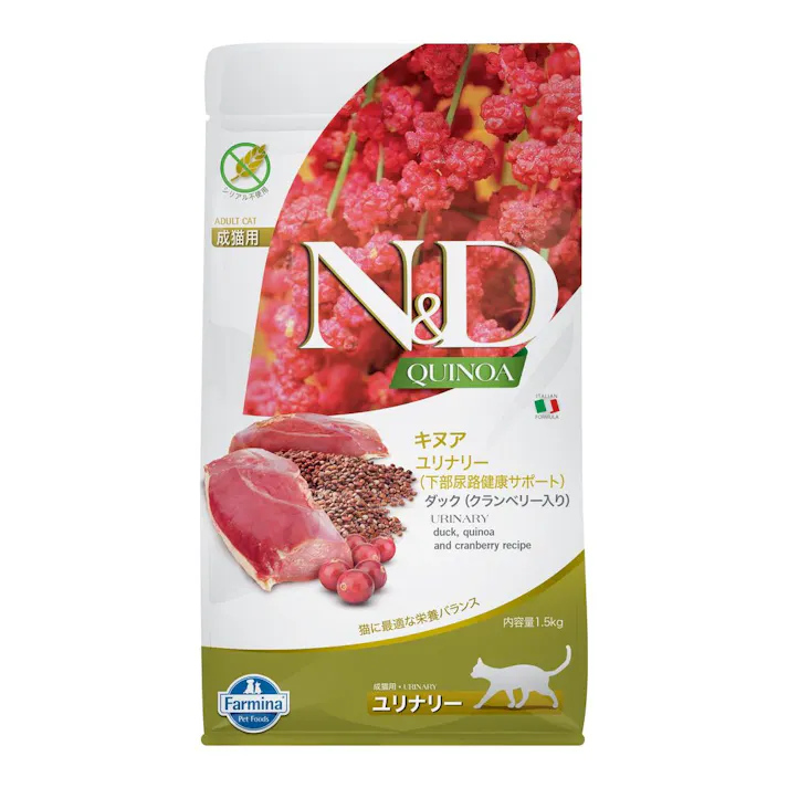 N&D キヌア ユリナリー(下部尿路健康サポート) 成猫用 1.5kg
