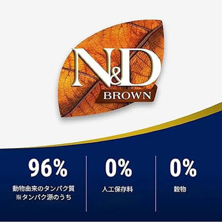 N&D ブラウン ラム スピルリナ 成犬用 2kg