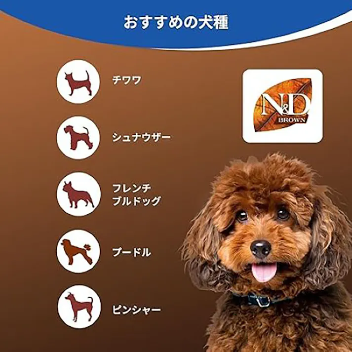 N&D ブラウン ラム スピルリナ 成犬用 2kg