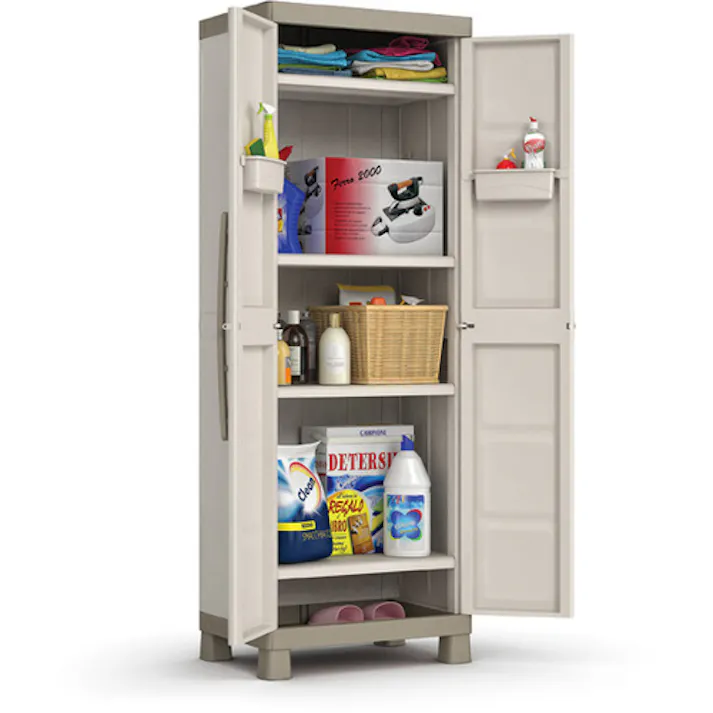 【CAINZ-DASH】KETER社 樹脂製物置エクセレンス 650X450X1820 5段 9708000031313【別送品】