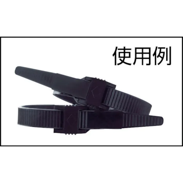 【CAINZ-DASH】SapiSelco社 【売切廃番】 【在庫限り値引品】「カール」 ケーブルタイ ダブルヘッド 黒 9mm×750m COL.3.424【別送品】