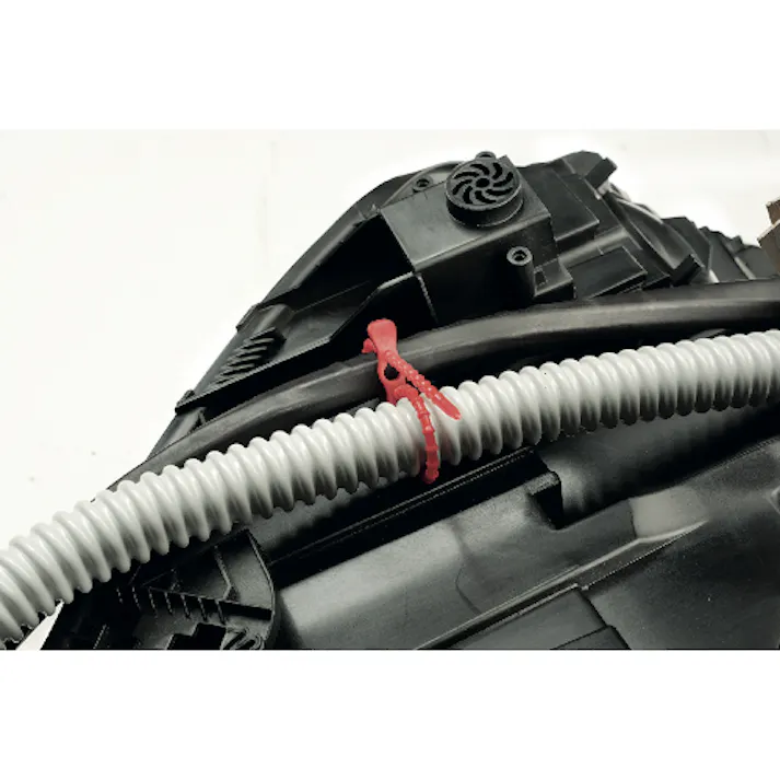 【CAINZ-DASH】SapiSelco社 「クリックタイ」 赤 3.8mm×240mm 最大結束mm CLT.10.2116R【別送品】