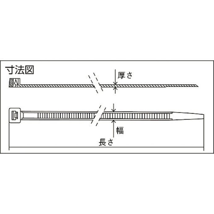 【CAINZ-DASH】ＳａｐｉＳｅｌｃｏ社 セルフィット　耐候性ケーブルタイ　７．５ｍｍ×１８０ｍｍ　１ SEL.UVV2.430R【別送品】