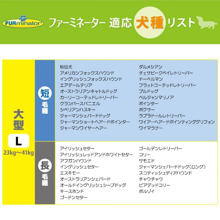 ファーミネーター 大型犬 L 長毛種用