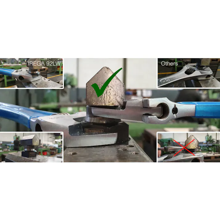 【CAINZ-DASH】IREGA社 軽量モンキーレンチ 92LW プラスチックコーティング 92LWD-10【別送品】