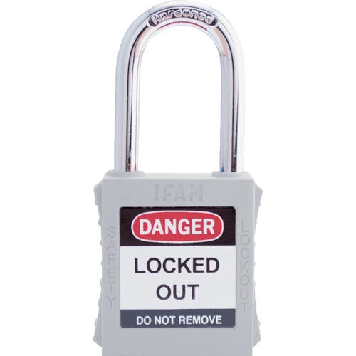 IFAM社 ロックアウト用南京錠 スチール製シャックル 白 044660 特殊錠 IFAM社 ロックアウト用南京錠 スチール製シャックル 白 044660 特殊錠