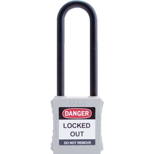 IFAM社 ロックアウト用南京錠 ナイロン製シャックル(ツル長) 白 044686 特殊錠 IFAM社 ロックアウト用南京錠 ナイロン製シャックル(ツル長) 白 044686 特殊錠