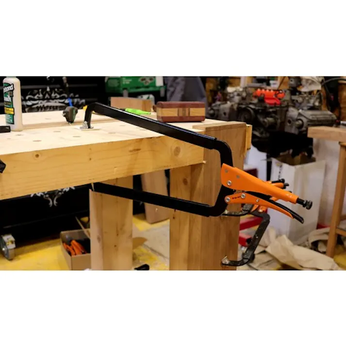 【CAINZ-DASH】GRIP-ON社 C型グリッププライヤー 165mm 124-06【別送品】