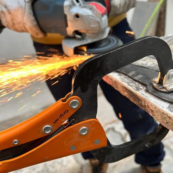 【CAINZ-DASH】GRIP-ON社 C型グリッププライヤー 165mm 124-06【別送品】