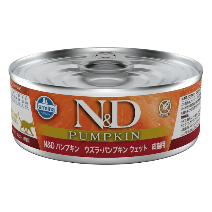 N&D パンプキン ウズラ パンプキン ウェット 成猫用 70g
