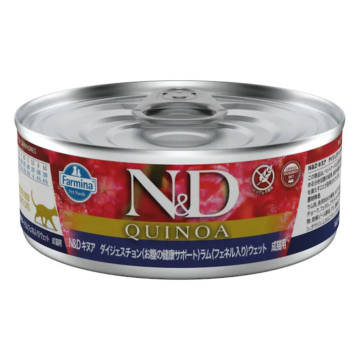 N&D キヌア ダイジェスチョン(お腹の健康サポート) ウェット 成猫用 80g