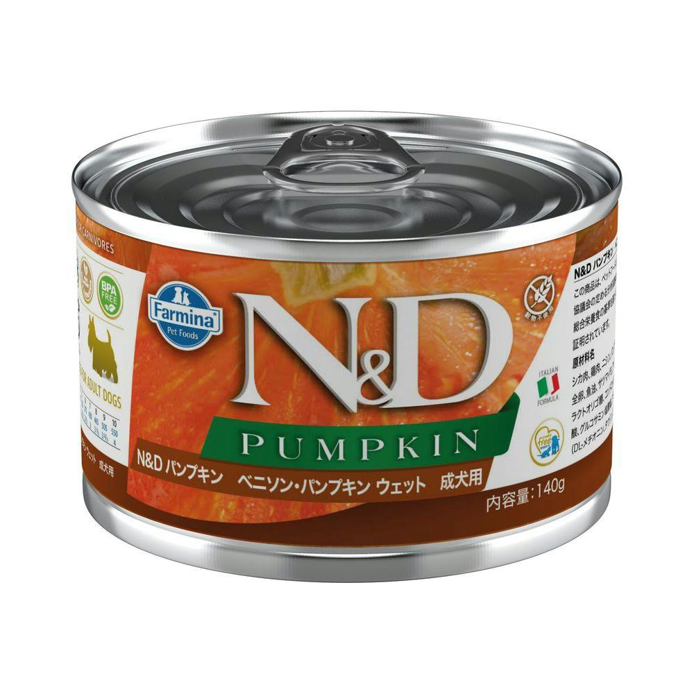 N＆D パンプキン ベニソン・パンプキン ウェット 成犬用 140g
