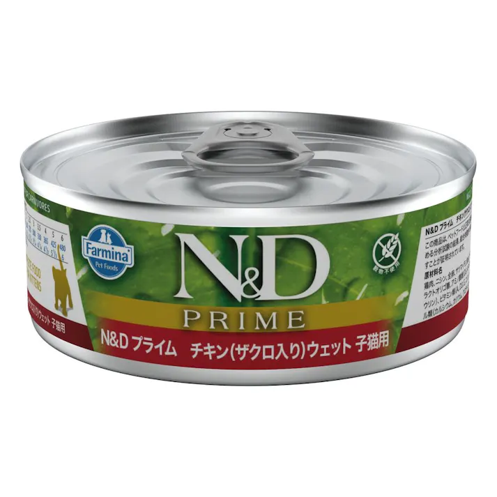 N&D プライム チキン ザクロ ウェット 子猫用 70g
