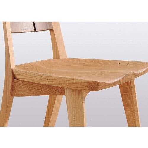 【美品】　飛騨　日進木工 ダイニングチェア ① 飛騨家具 nissin 日進木工 White Wood ホワイトウッド ワイド