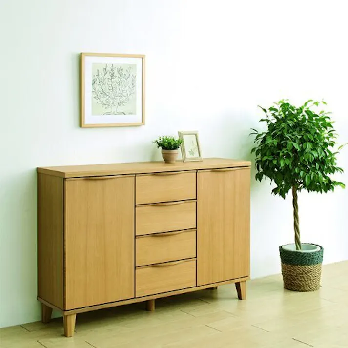 筑波産商 ARBOL OLX リビングボード 120 YB ブラウン KAD00682 4905821270662【別送品】