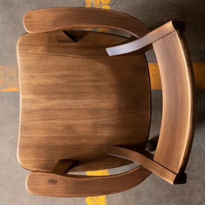 筑波産商 ARBOL ハーグ2 肘付回転チェア 天然木 ナチュラル VED00135 4905821314069【別送品】