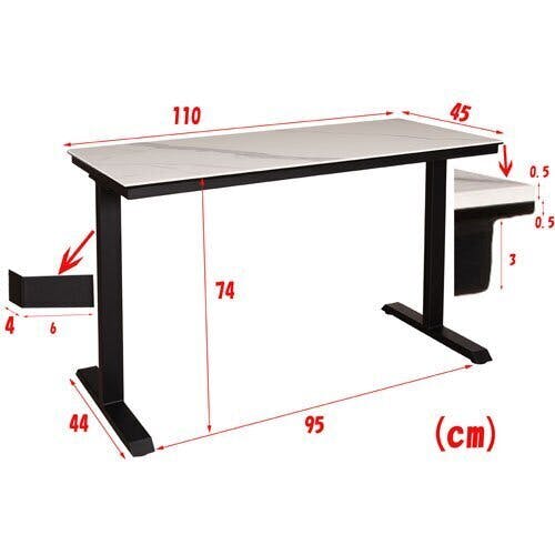 筑波産商 ARBOL セラミックデスク ローゼン 110x45 パール