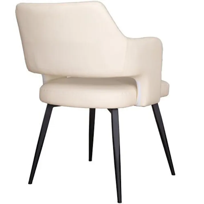 筑波産商 ARBOL ダイニングチェア オルビア 固定 【2脚セット】 ホワイト VET00157-2 4905821319293【別送品】