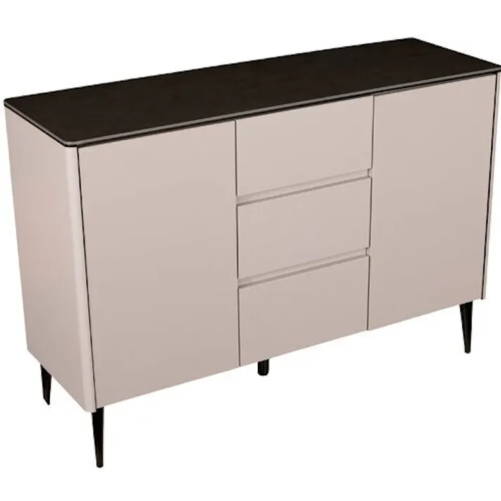 筑波産商 ARBOL コーラス キャビネットA 120 セラミックトップ 天板エボニーブラック 本体ウォームグレイ TKB9502 4905821439502【別送品】