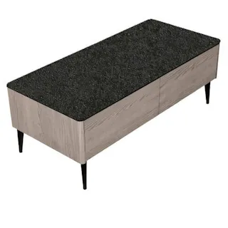 筑波産商 ARBOL コーラス リビングテーブル セラミックトップ 天板エボニーブラック 本体グローアッシュ TKB9717 4905821439717【別送品】