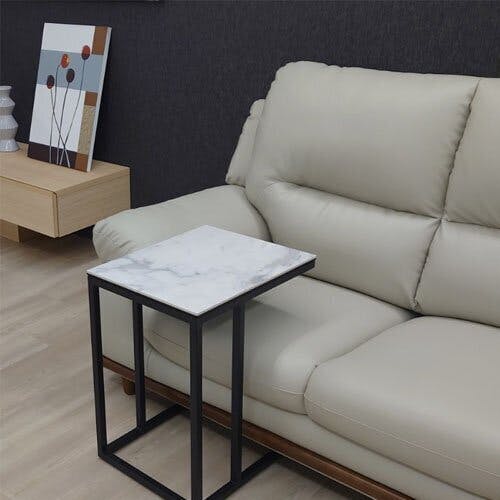 【専用出品】サイドテーブル Granada セラミック天板 ホワイト｜筑波産商 グラナダサイドテーブル - 家具の総合商社 筑波産商