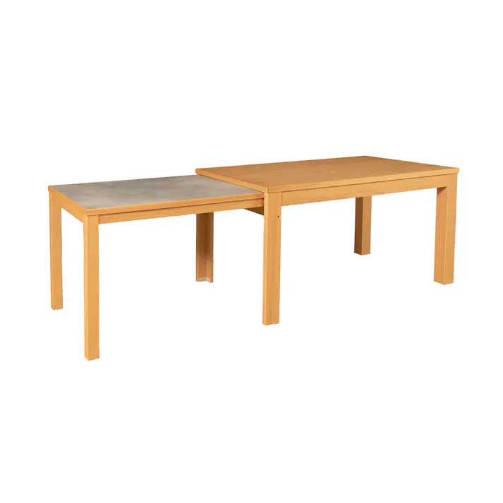 筑波産商 アルボル YUME2 伸長式ダイニング 130-215x80 メラミンテーブル ナチュラル TKB4032 4905821444032【別送品】
