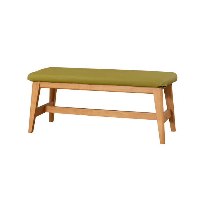 筑波産商 アルボル CCM4 ダイニングベンチ 100 NA/FPGR ナチュラル/グリーン カバーリング TKB5282 4905821445282【別送品】