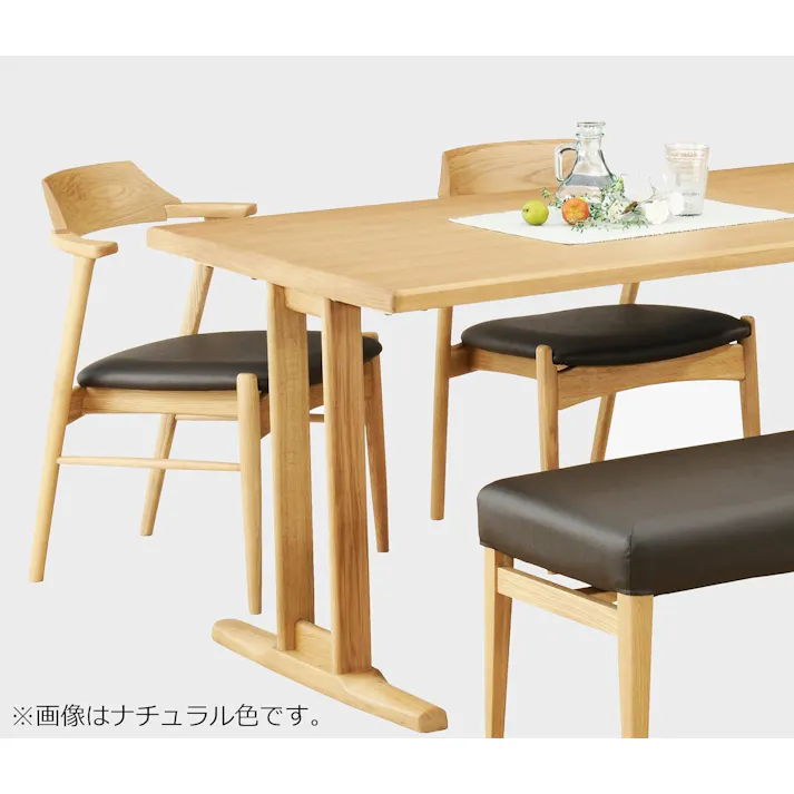 筑波産商 アルボル YUME2 109AT アームチェア WBNR/BK ブラウン/ブラック TKB5800 4905821445800【別送品】