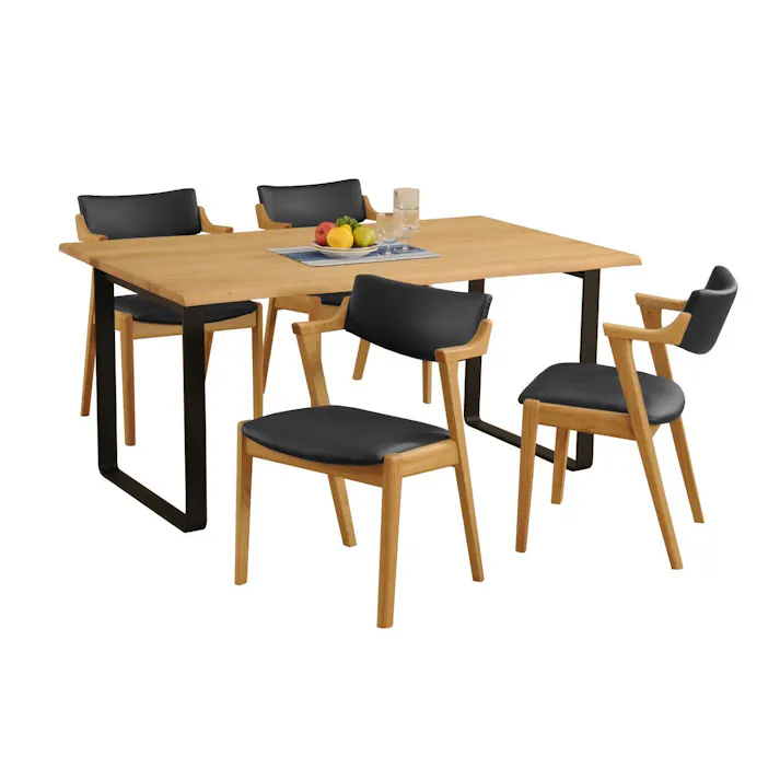 筑波産商 アルボル YUME2 205 セミアームチェア WBNR/BK ブラウン/ブラック 座カバーリングTMGR グリーン TKB6166 4905821446166【別送品】