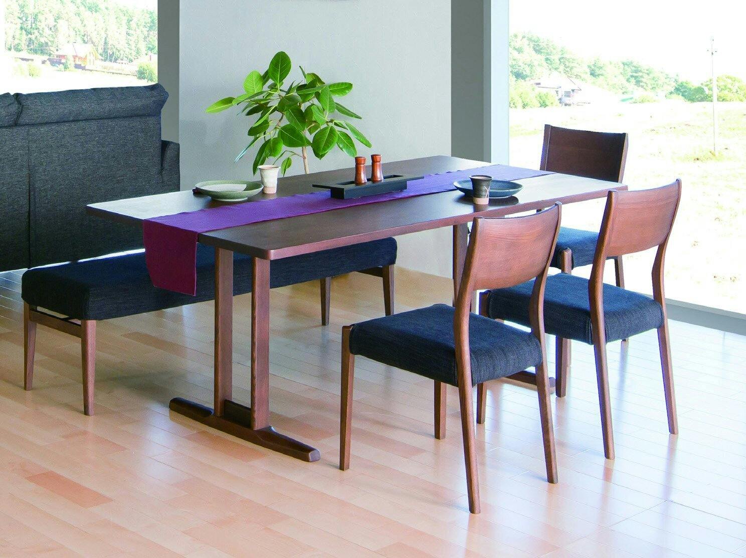 筑波産商 アルボル YUME2 150×80 長方形 ダイニングテーブルA スクエア