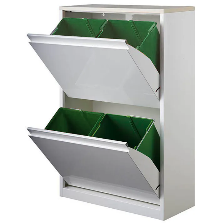 筑波産商 ARBOL YY2-WSB-60 ダストボックス WH/MP YY60 ゴミ箱 4905821450637【別送品】