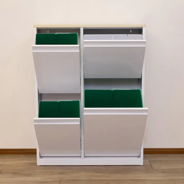 筑波産商 ARBOL YY2-WSB-72 ダストボックスWH/MP YY72 ゴミ箱 4905821450644【別送品】