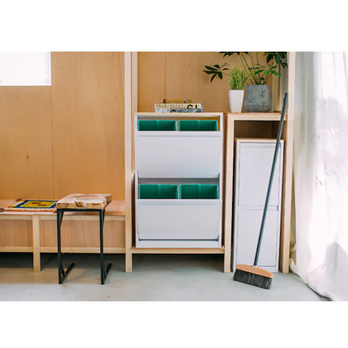 筑波産商 ARBOL YY2-WSB-72 ダストボックスWH/MP YY72 ゴミ箱 4905821450644【別送品】