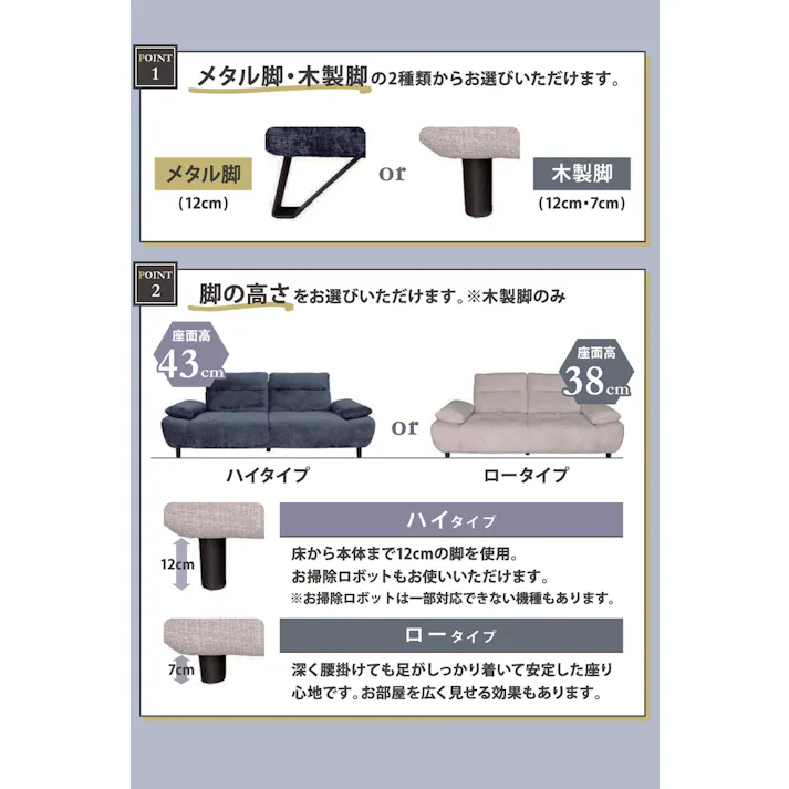 筑波産商 ARBOL 2.5人掛け ソファー クラウン NV 70木製脚 VEI00111VCV02939 リビングソファー 4905821452891【別送品】