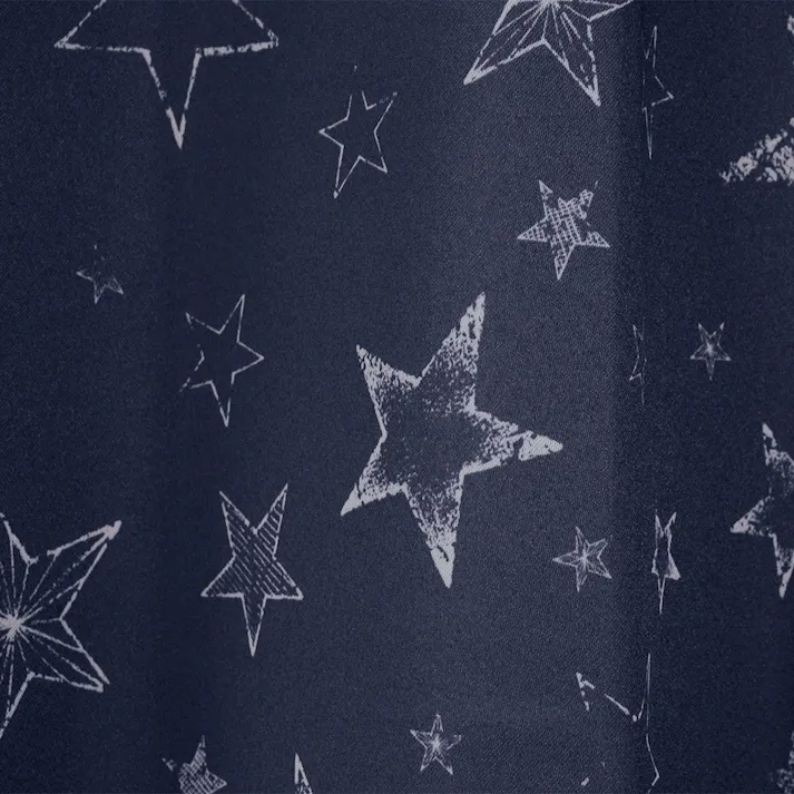 ユニベール 遮光3級「4枚セットカーテン ブルースター ネイビー」100×200cm 2枚 4548654771625【別送品】