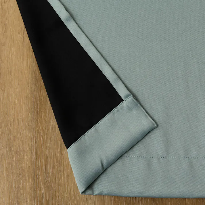 ユニベール 遮光1級 UVカット 遮熱 ミラー「4枚セットカーテン ブリンク ブルー」100×200cm 4548654880259【別送品】