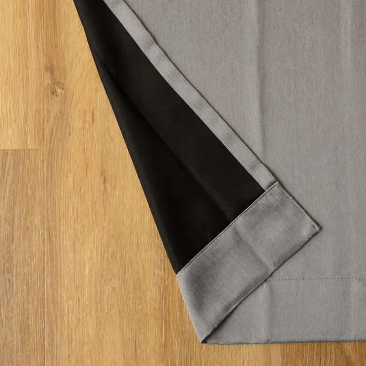 ユニベール 遮光2級「カーテン キャナル グレー」150×220cm 1枚 4548654888262【別送品】