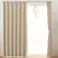 ユニベール 防炎 遮光2級「カーテン ステイシー アイボリー」100×220cm 2枚 4548654896212【別送品】
