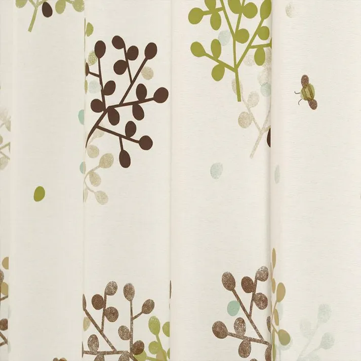 ユニベール 遮光3級「カーテン ハッチ グリーン」100×135cm 2枚 4548654314044【別送品】