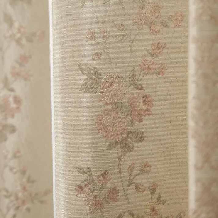 ユニベール エレンシア ローズ 100×135 2枚組 裏地付き 遮光性 洗濯可能 アジャスターフック付き 4548654142531【別送品】