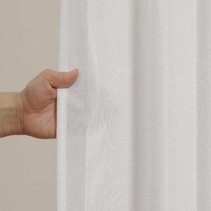 ユニベール フロストレース ホワイト 100×176 2枚組 洗濯可能