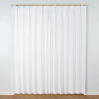 ユニベール フロストレース ホワイト 100×198 2枚組 洗濯可能 アジャスターフック付き 4548654516950【別送品】