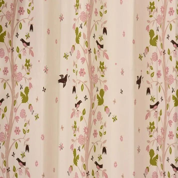 ユニベール ボスカート ピンク 100×178 2枚組 遮光性 洗濯可能 アジャスターフック付き 4548654586755【別送品】