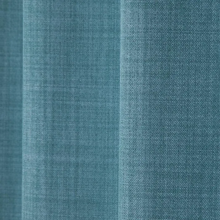 ユニベール ジェード ターコイズ 100×135 2枚組 遮光性 洗濯可能 アジャスターフック付き 4548654638317【別送品】