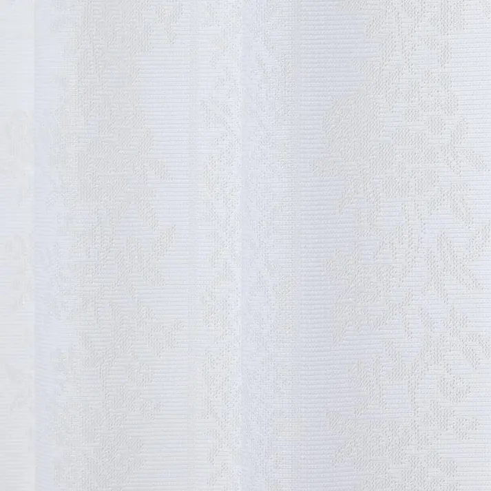 ユニベール エレンシアレース2 ホワイト 100×198 2枚組 洗濯可能 アジャスターフック付き 4548654649566【別送品】