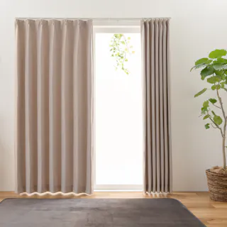 ユニベール ジェード ベージュ 150×178 1枚入 遮光性 洗濯可能 アジャスターフック付き 4548654681733【別送品】