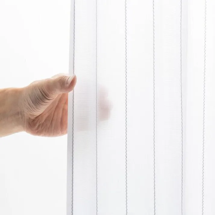 ユニベール トラムレース グレー 100×176 2枚組 洗濯可能 アジャスターフック付き 4548654889139【別送品】